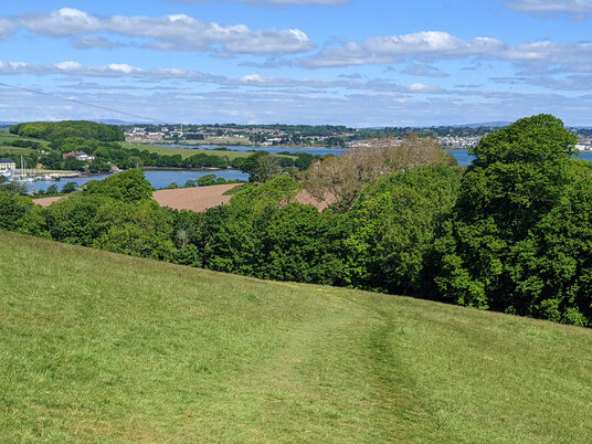 Path through the fields at Maker