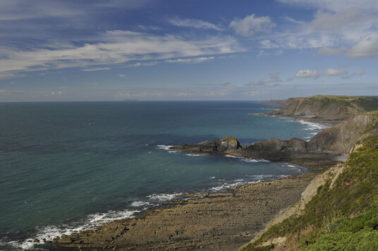 Gull Rock on the edge of Marsland Mouth