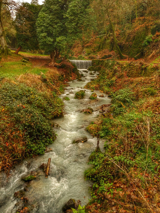 Waterfall at Menacuddle Well
