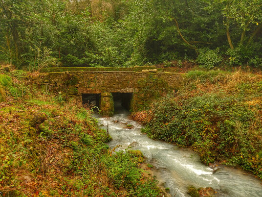Bridge over the St Austell River at Menacuddle Well
