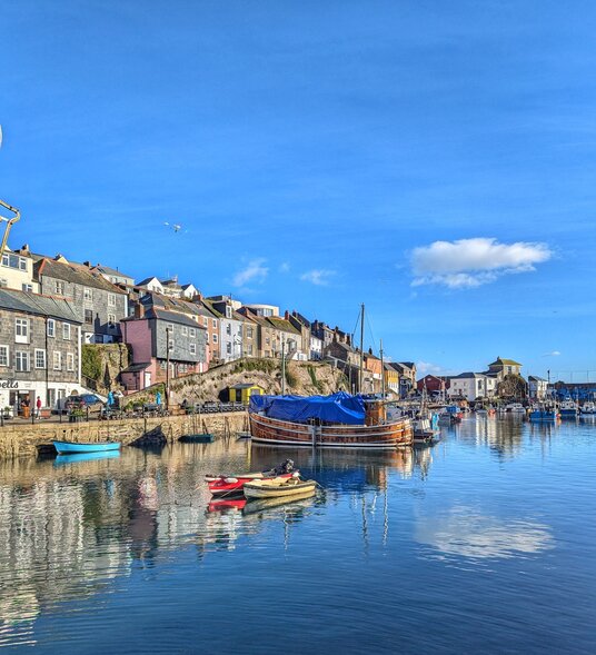 Boats in Mevagissey Harbour