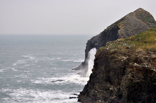 Blowhole on the Merope Islands