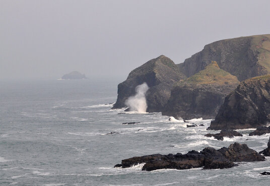 Blowhole at the Merope Islands