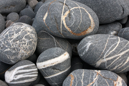 Pebbles on Millook Haven