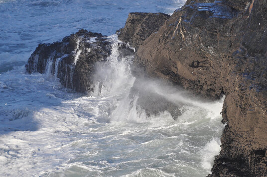 Blowhole on the Minnows Islands