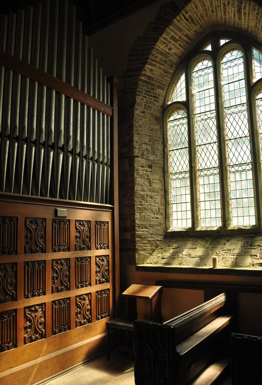 Inside Morwenstow church