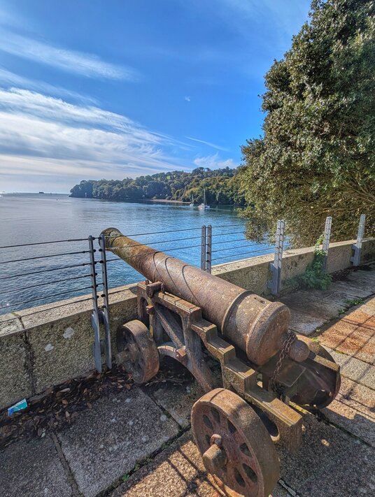 Cannon at Mount Edgcumbe