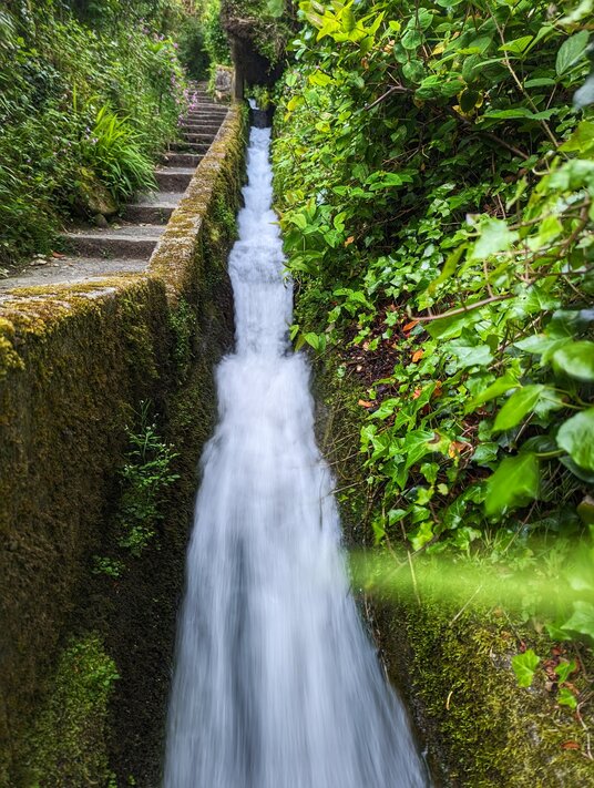 Stream alongside the footpath to Mousehole