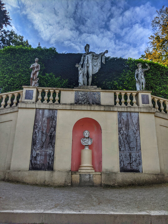 Statues at Mount Edgcumbe gardens