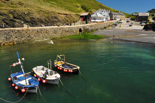 Boats at Mullion Cove