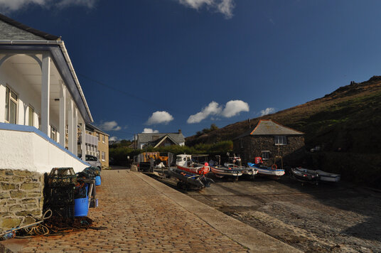 Boats at Mullion Cove
