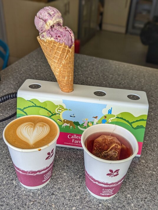 Refreshments at the National Trust Kiosk, Gunwalloe