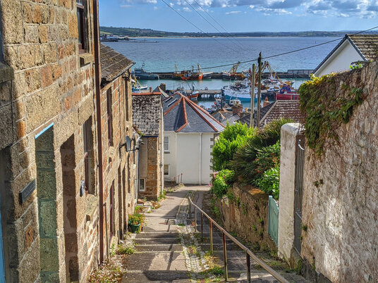 Narrow street in Newlyn