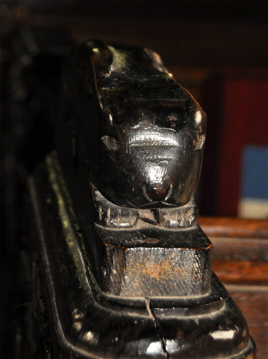 Rabbit carving in St Newlyn East Church