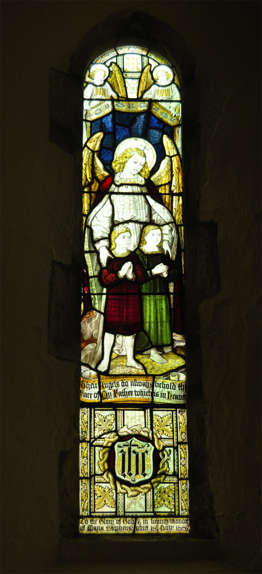 Stained Glass window at St Newlyn East Church