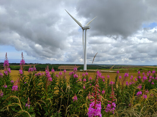 Wind farm at St Newlyn East