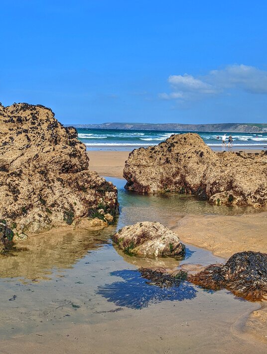 Low tide at Newquay
