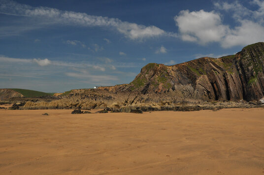 Cliffs at Northcott Mouth