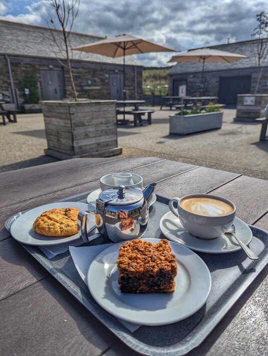 Home-made cakes at the NT café