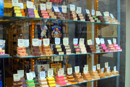 Fudge shop in Padstow