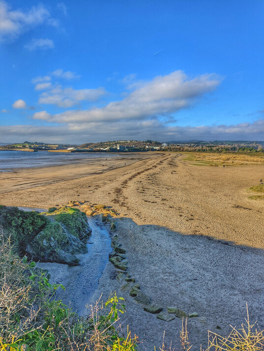 Looking down on Par beach
