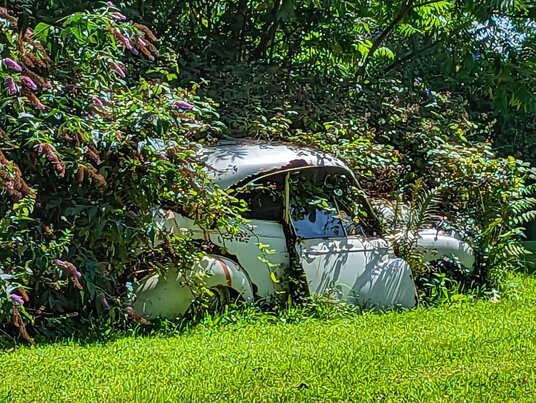 Car remains at Pendoggett