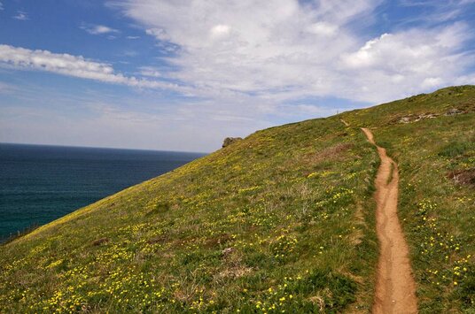 Coast path around Penhale Point
