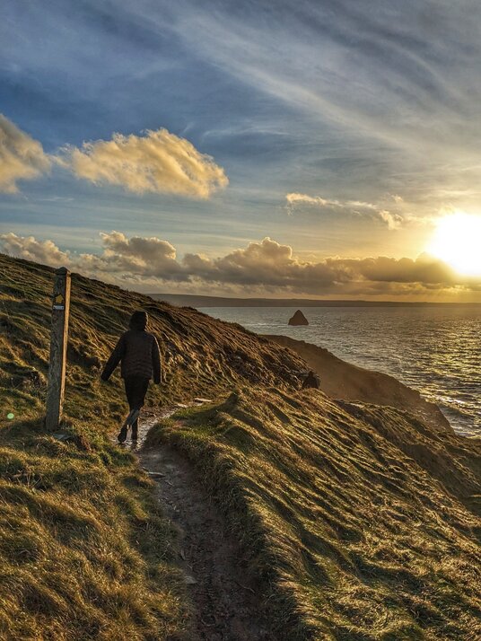 Coast path to Penhallic Point