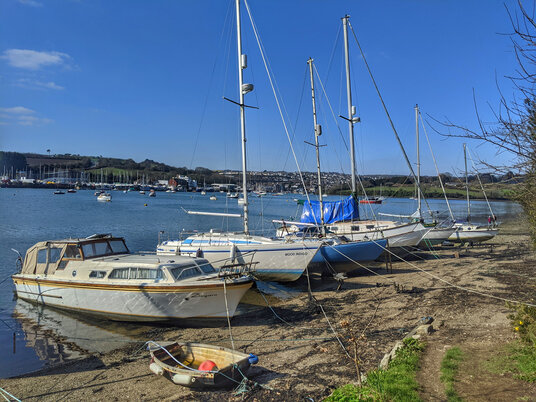 Boats on the Penryn River