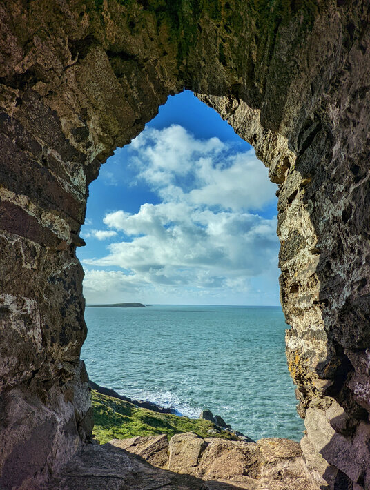 View from the inside of the Pepper Pot