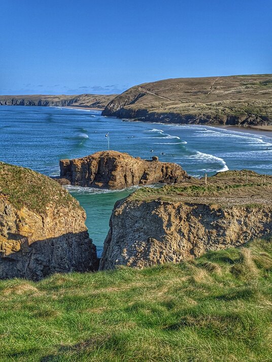 Perranporth coastline