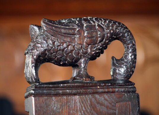 Pious bird at St Minver