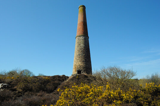 Chimney at Poldice Mine