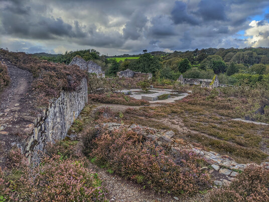 Remains of Poldice Mine
