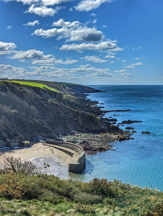 View from the coast path