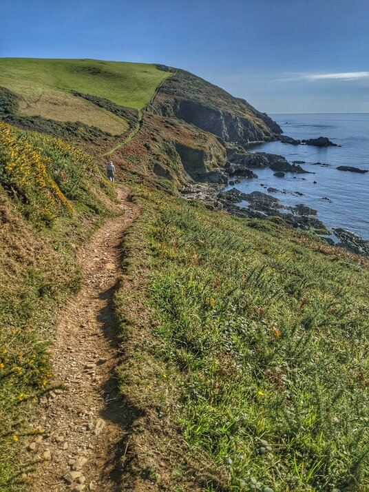 Coast path from Polperro