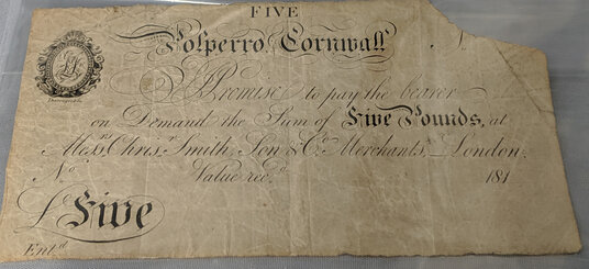 Banknote from Polperro