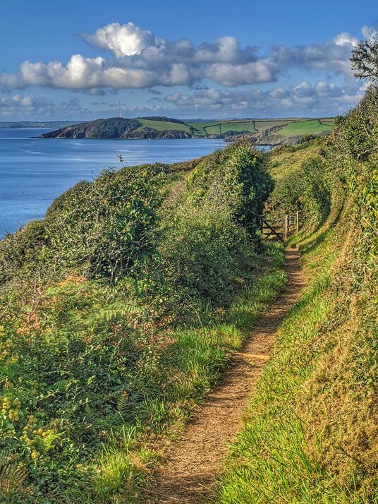 Coast path from Polruan
