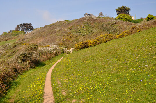 Coast path from Polruan