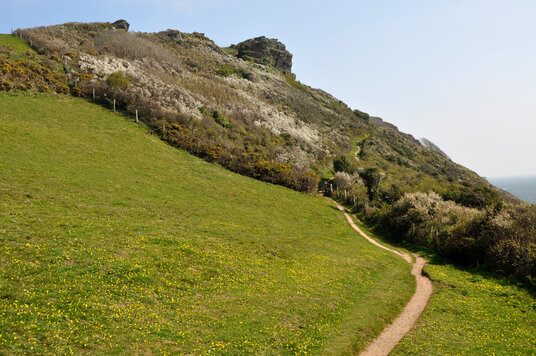 Coast path from Polruan