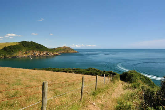 Coast path near Polrudden Cove