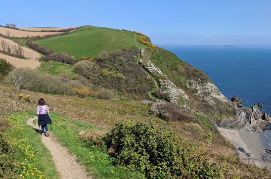 Coast path near Polstreath