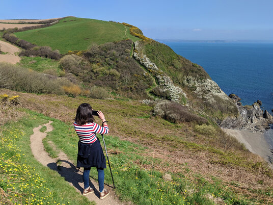 Coast path near Polstreath