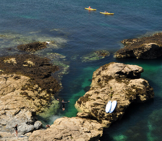 Water sports at Polzeath