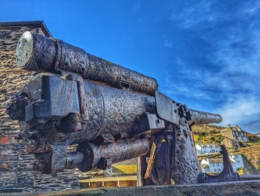 Naval Gun at Port Isaac