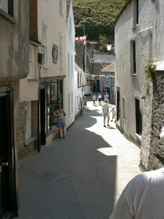 Narrow streets in Port Isaac