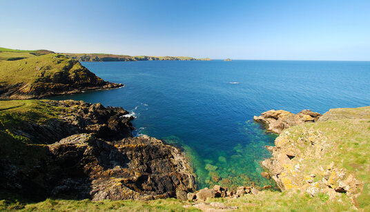The bay around Port Quin
