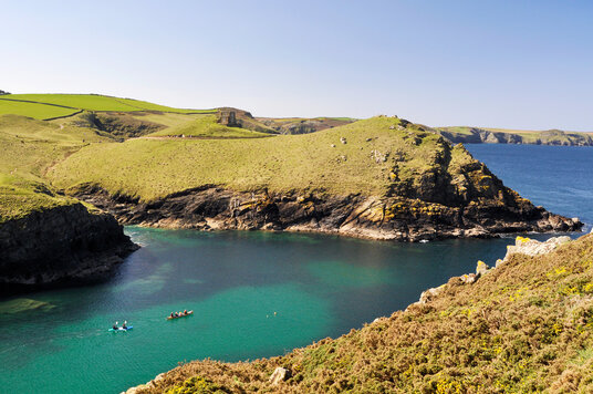 Sea kayaking at Port Quin