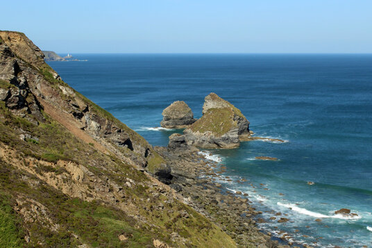 Cliffs at Porth Cadjack