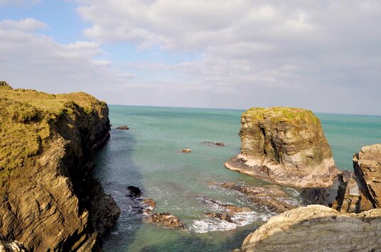 Rocks off Porth Island
